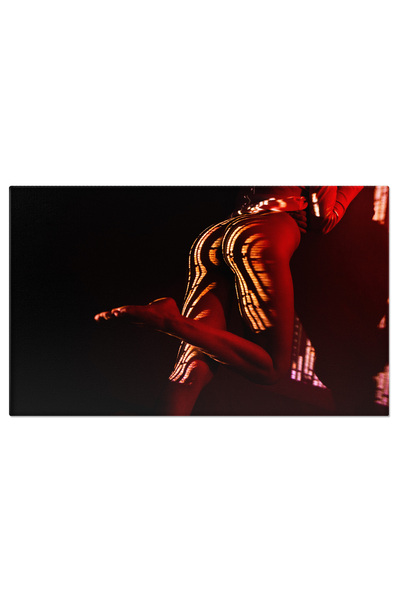 StoryGift Romania Tablou Canvas Modele De Lumina Proiectate Pe Corpul Dezgolit Al Femeii, Proiector, Corp, Lumina