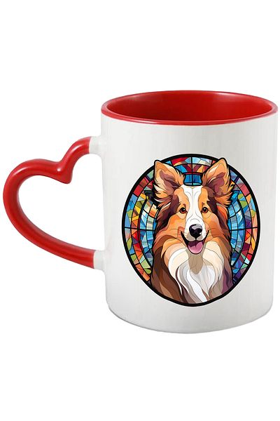 StoryGift Romania Cana Cu Un Catel Bucuros, In Stil Mozaic, Jucaus, Pentru Iubitorii De Caini Cu M, Cu ,stg