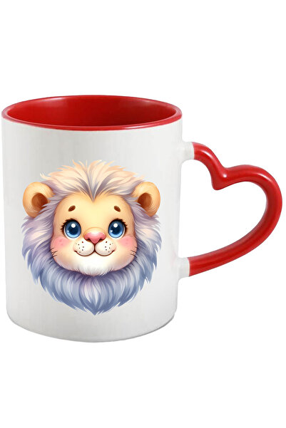 StoryGift Romania Cana cu un leu vesel | micut | coama alba | regele animalel...