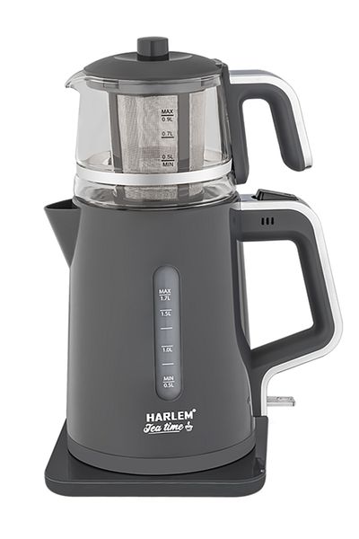 HARLEM Tea Time 1.7 L Kettle, Auto Keep Warm, Glass Teapot, Hc-1950