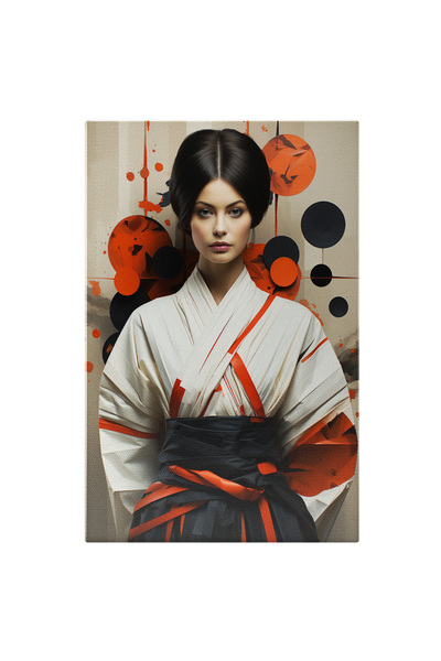 StoryGift Romania Tablou Canvas: Doamna Draguta In Vestimentatie Japoneza - C...