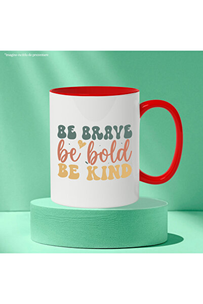 StoryGift Romania Mug with the text "Be brave, be bold, be kind" - be brave, be bold, be kind, With,STG.