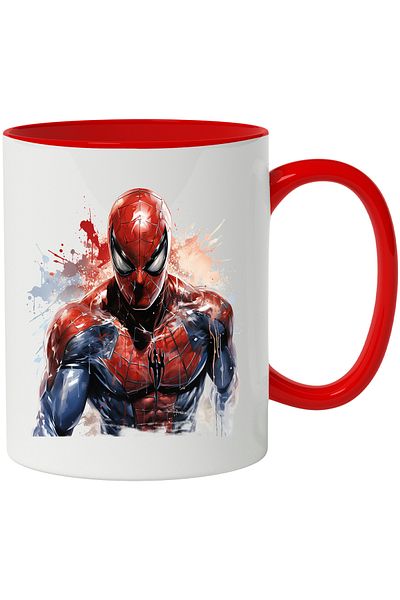 StoryGift Romania Spider-Man Mug, Costume, Peter Parker, Superheroes, Marvel, Multicolor 330 m, With ,STG
