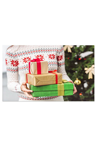 StoryGift Romania Tablou Canvas - Atmosfera Festiva De Craciun - Cadouri, Fer...