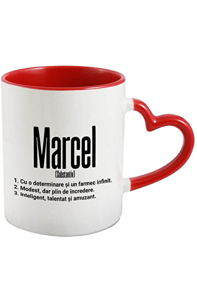 StoryGift Romania Cana Cu Numele Marcel, Determinare, Modest, Inteligent, Amu...