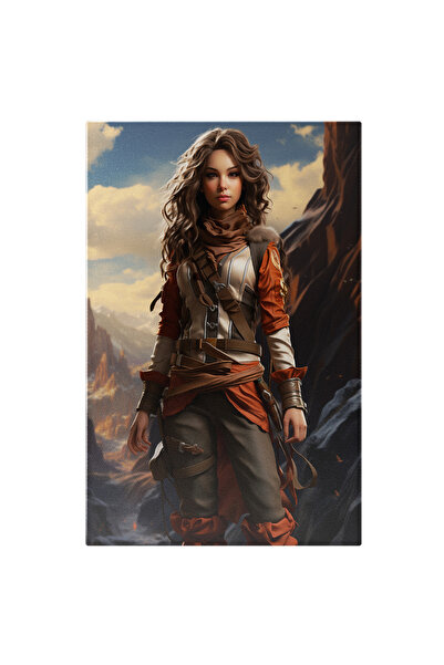 StoryGift Romania Tablou Canvas: Personaj Feminin Fantastic In Postura Explor...