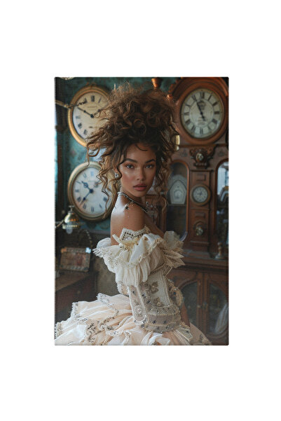 StoryGift Romania Tablou Canvas Frumusete Divina, O Fata Tanara Cu Parul Coaf...