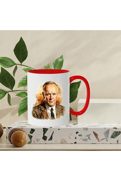 StoryGift Romania Mug With Anthony Hopkins, Actor, Celebrity, Movies, Multicolor 330 ml, Ceramic, With,STG
