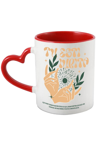 StoryGift Romania Cana Tu esti iubita self love apreciere fii tu, 330ml, Cera...