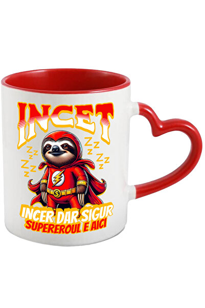 StoryGift Romania Cana Super Erou - Incet dar Sigur, 330ml, Ceramica cu Maner...