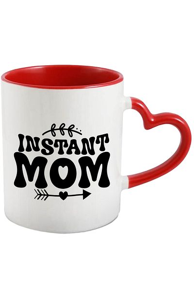 StoryGift Romania Heart mug for a loved and appreciated mother - instant mother with Handle, With, STG