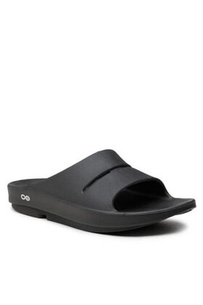 Oofos men's flip flops OOAHH black