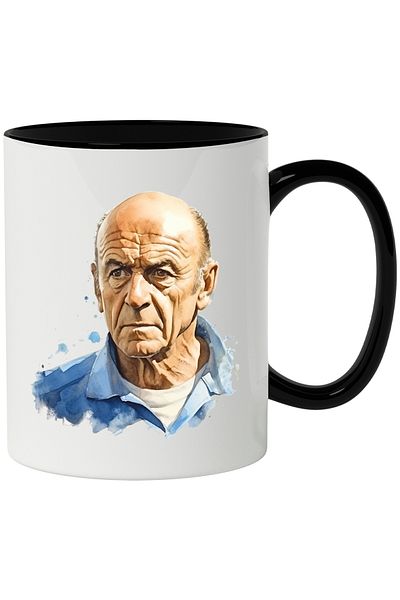 StoryGift Romania Mug With Pablo Picasso, Artist, Famous Painter, Portrait, Multicolor 330 ml, Ceram, With ,STG