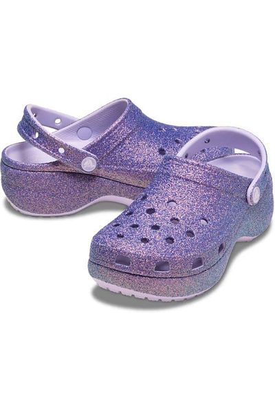 Crocs Γυναικείες παντόφλες Platform Irid Glitter Clog
