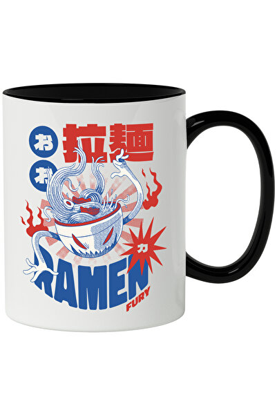 StoryGift Romania Cana Cu Mesaj In Engleza Ramen Fury, Monstru, Bol, Mancare,...