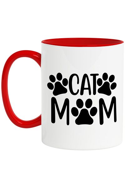 StoryGift Romania Paws Mug for a Cat Mom - Love Affection with Handle R, Cu, STG