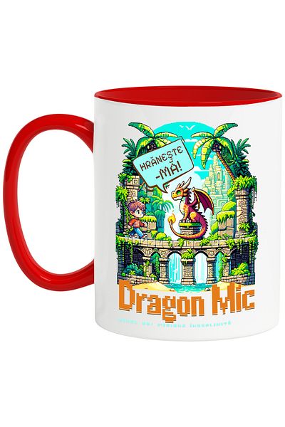 StoryGift Romania Drogon mug small quest. Level Up! Mission Accomplished, 330ml, Ceramic with Ro Handle, With ,STG