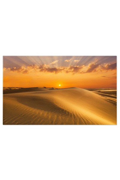 StoryGift Romania Canvas Painting 140 x 90CM Golden Dunes - Dunes, Beach, Sun...