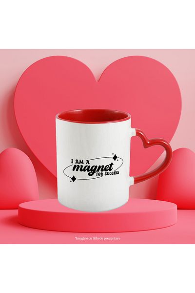 StoryGift Romania Mug with the message "I am a magnet for success" - I am a magnet for success with, With, STG.