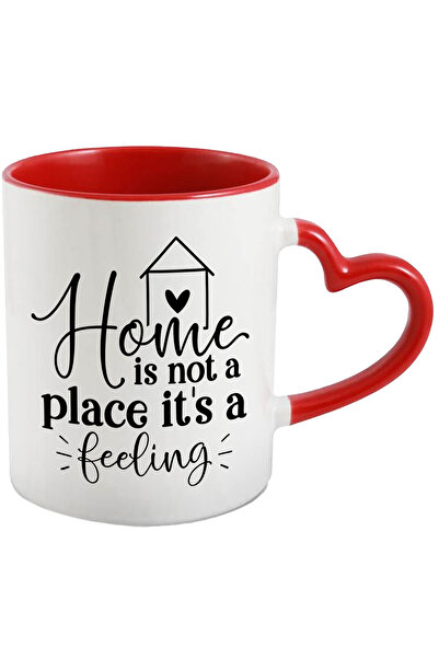 StoryGift Romania Cana cu inimioara si mesajul ""Acasa" nu este un loc, ci un...