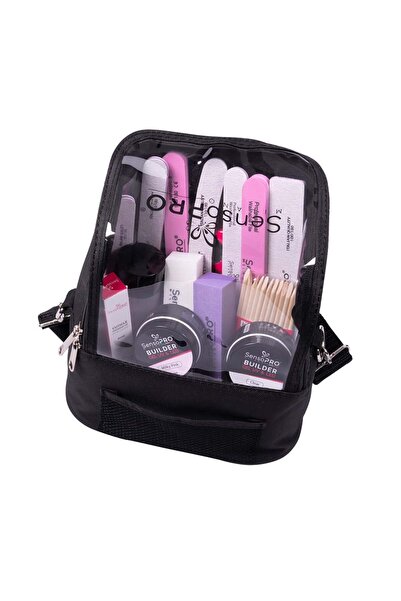 SensoPRO Milano Τσάντα προϊόντων νυχιών, μαύρη Τσάντα ταξιδιού