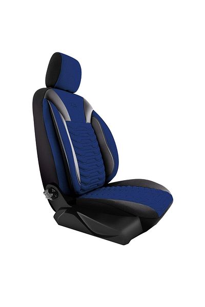 Panda Set Huse Scaune Auto Panda Paris, Albastru-Negru, 11 piese