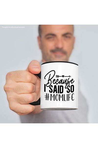 StoryGift Romania Mug for authoritarian mothers that children must obey with a message in English, with
