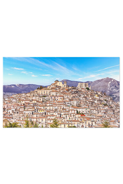 StoryGift Romania Tablou Canvas Vedere La Morano Calabro, Unul Dintre Cele Ma...