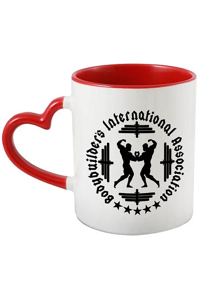StoryGift Romania Cana cu 2 culturisti si haltere cu textul in limba engleza "Bodybuilders Interna, Cu ,STG