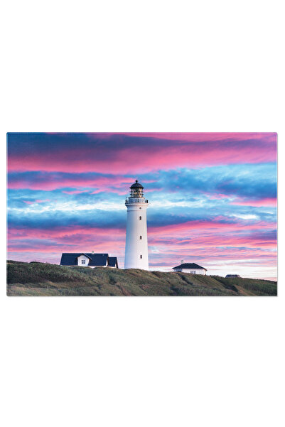 StoryGift Romania Tablou Canvas Farul Hirtshals In Danemarca, Danemarca, Far,...