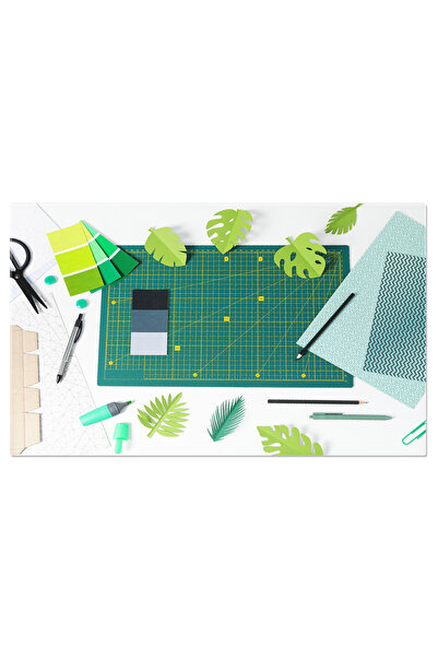 StoryGift Romania Tablou Canvas Accesorii Patchwork Pe Fundal Alb O Prezentar...