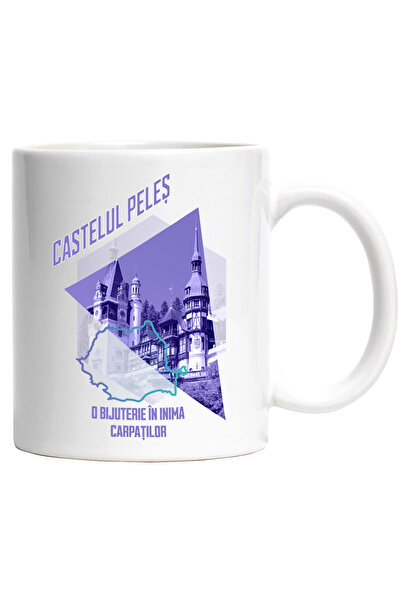 StoryGift Romania Cana castelul peles o bijuterie in inima carpatilor, 330ml,...