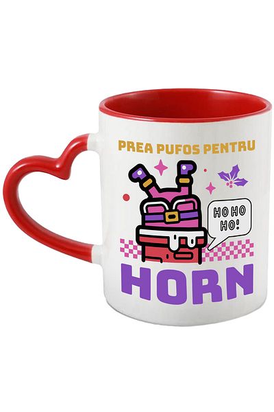 StoryGift Romania Funny Santa Claus Stuck in the Chimney Too Fluffy Mug, 330ml, Ceramic with Handle I, With,STG.