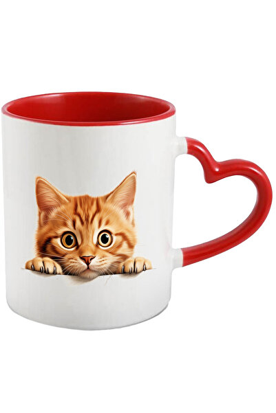 StoryGift Romania Cana cu o pisicuta | ilustratie | maro deschis | pentru iub...