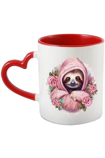 StoryGift Romania Sloth animal mug | illustration | thickly dressed | cold | popcorn | r, Cu ,STG