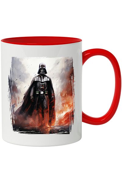 StoryGift Romania Mug With Anakin Skywalker, Darth Vader, Water, Explosion, Rain, SF, Multicolor 330, With ,STG