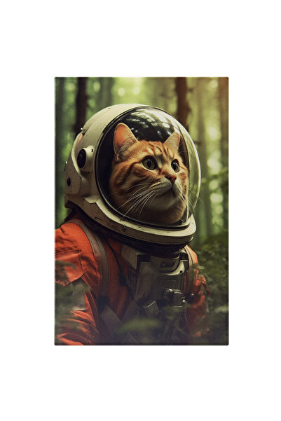 StoryGift Romania Tablou Canvas: Pisica Uimita In Costum De Astronaut - Explo...