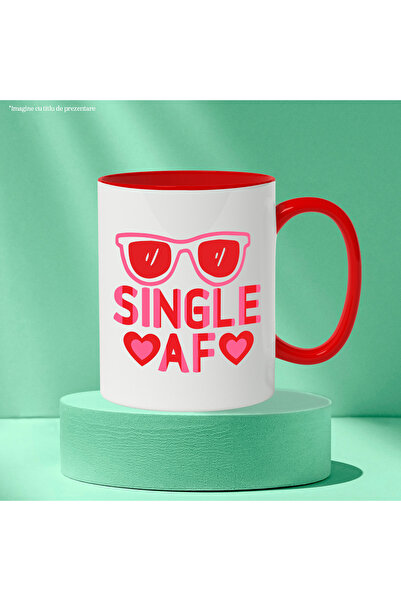 StoryGift Romania Heart Mug for Singles - Sunglasses with Red Handle, Cu Man, STG