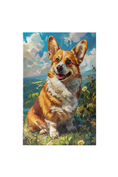 StoryGift Romania Tablou Canvas Frumosul Catelus Cu Ochii Mari Caprui Fericit...