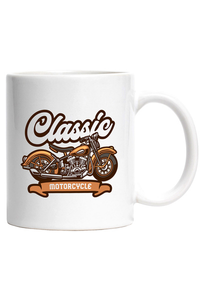 StoryGift Romania Cana Cu Mesaj In Engleza Classic Motorcycle, Panglica, Mult...