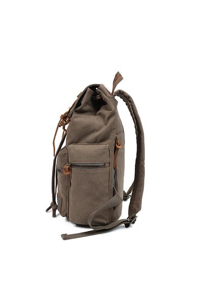 JOLAR. Canvas backpack, for travel, hiking, laptop compartment, anti-theft pocket, JOLAR.