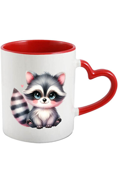 StoryGift Romania Cana cu un pui de raton vesel | ilustratie | imbujorata | i...