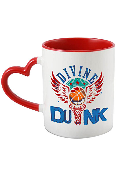 StoryGift Romania Cana cu Minge De Basketball Cu Aripi Rosii De Inger Cos mec...