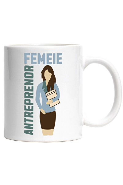 StoryGift Romania Cana femeie antreprenor sefa, munceste din greu CEO, 330ml,...