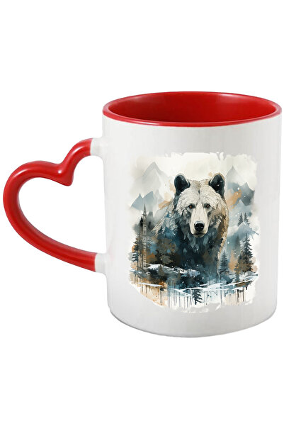 StoryGift Romania Cana Cu Urs, lac, Munti, Cladiri, Padure, Brazi, Iarna, Mul...