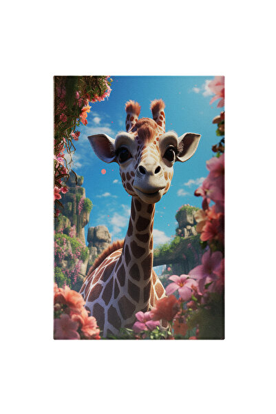 StoryGift Romania Tablou Canvas: Natural Girafa Inalta Si Gingasa Girafa Prin...