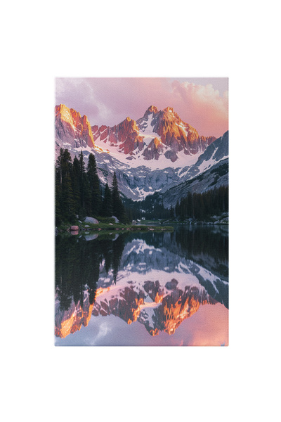 StoryGift Romania Tablou Canvas: Iarna În Apuseni Oglinda Apei În Care Se Adm...