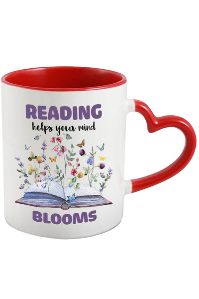 StoryGift Romania Cana cu o carte deschisa cu mesajul "Reading helps your min...