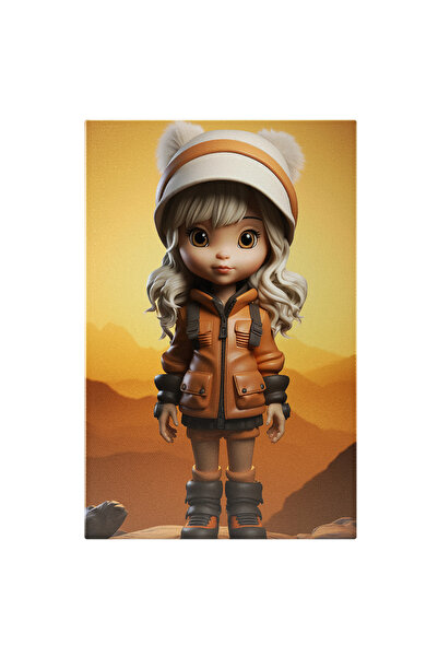 StoryGift Romania Tablou Canvas: Papusa In Desert Animatie, Accesoriu De Moda...