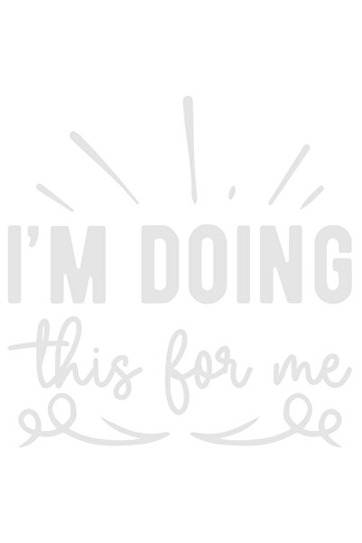 StoryGift Romania Sticker Autocolant 70CM Exterior cu mesajul "I'm doing this...